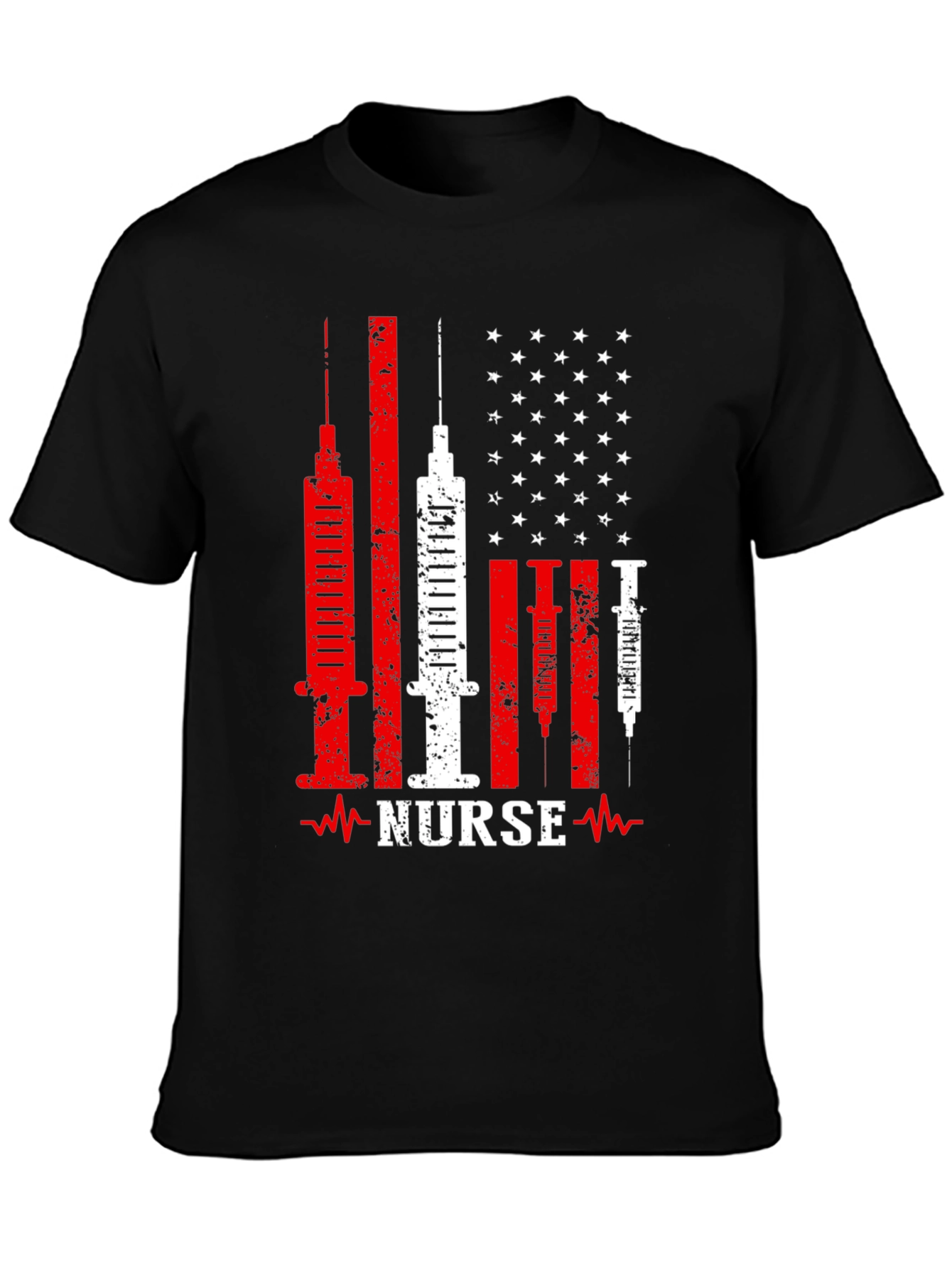 Nurse American Flag Patriotic T-Shirt