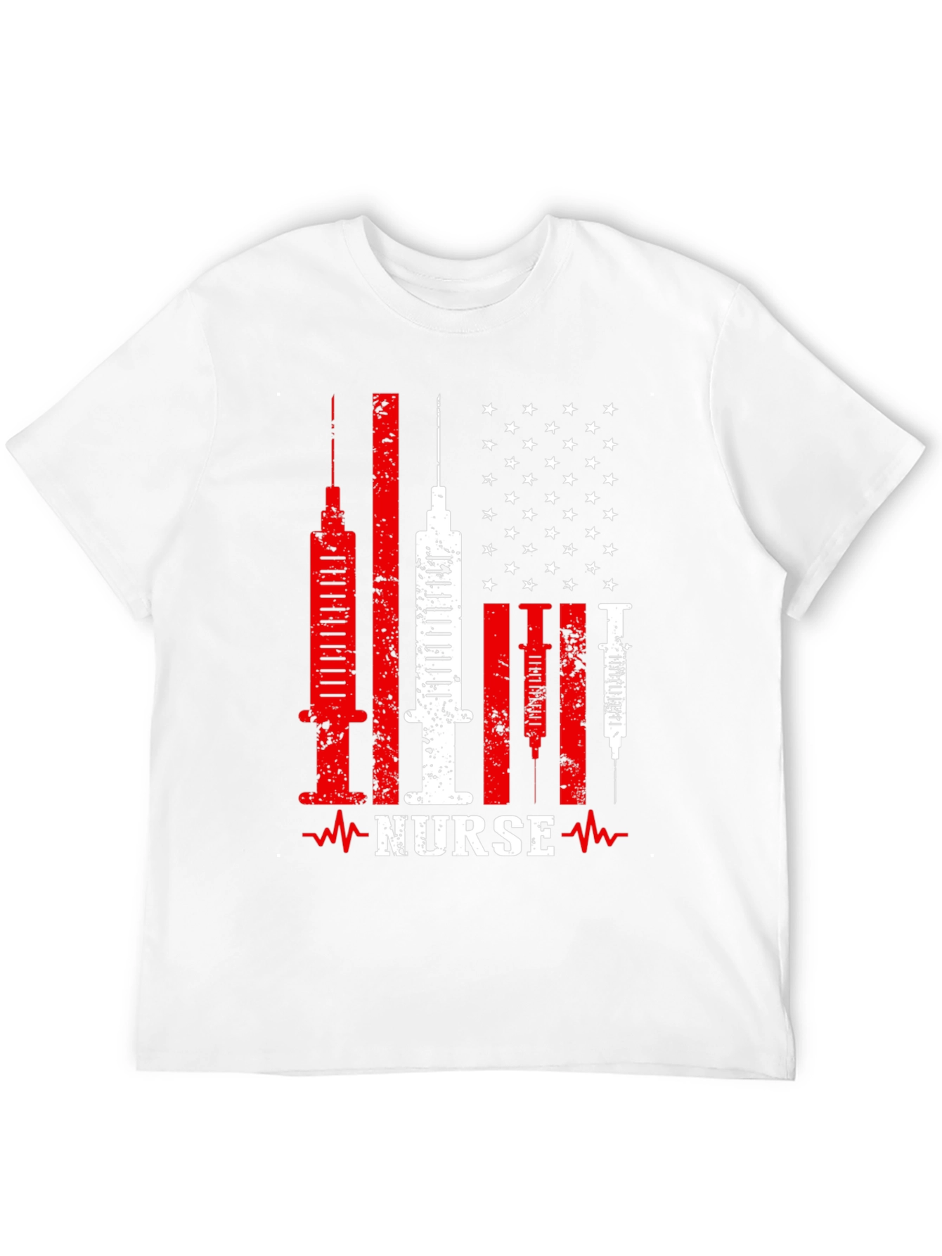 Nurse American Flag Patriotic T-Shirt