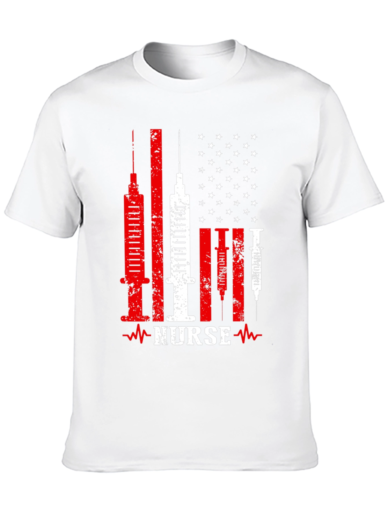 Nurse American Flag Patriotic T-Shirt