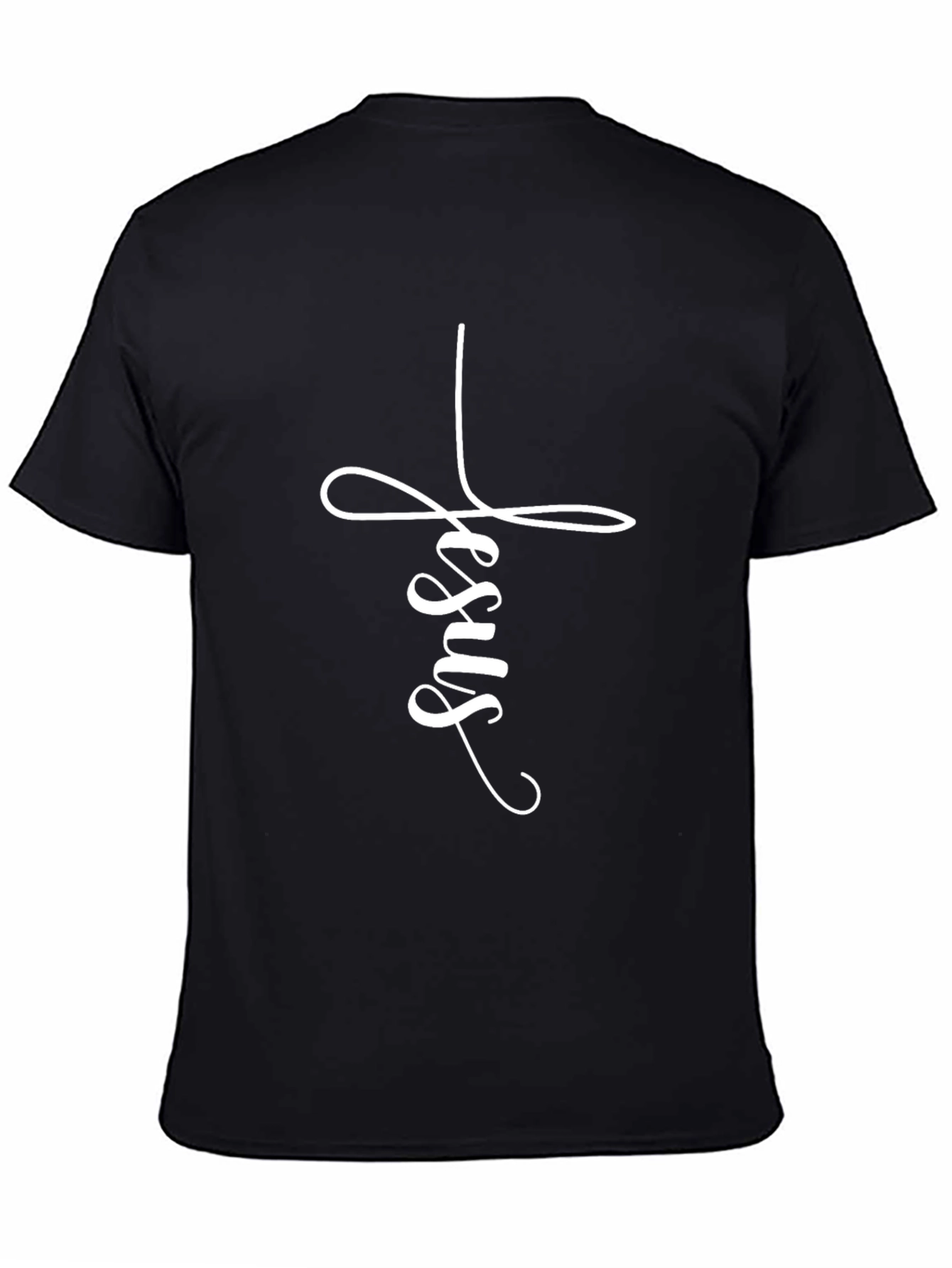 Jesus Cross Graphic Tee - Black