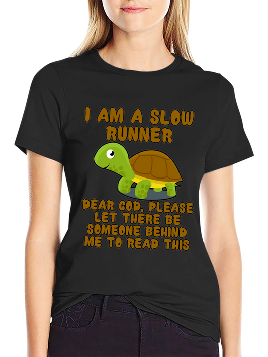 Funny Turtle Slow Runner T-Shirt