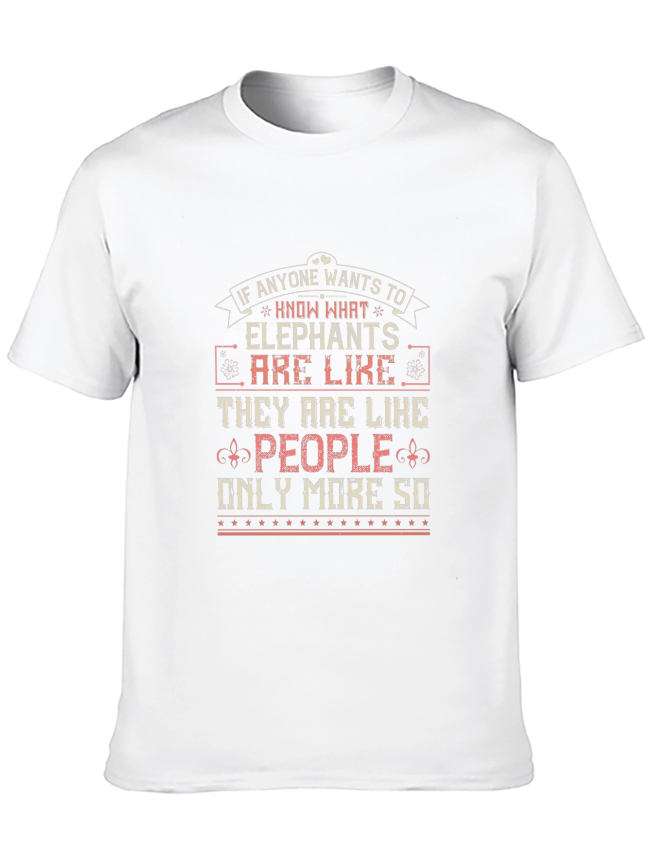 Elephant People Funny Graphic T-Shirt