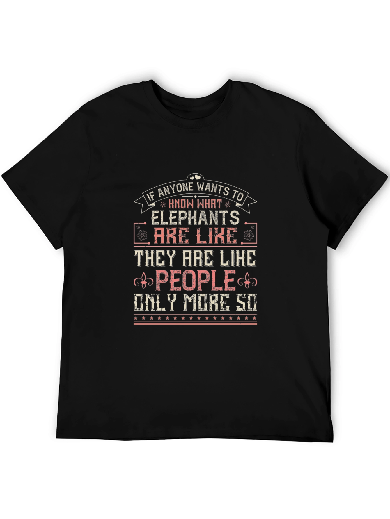 Elephant People Funny Graphic T-Shirt