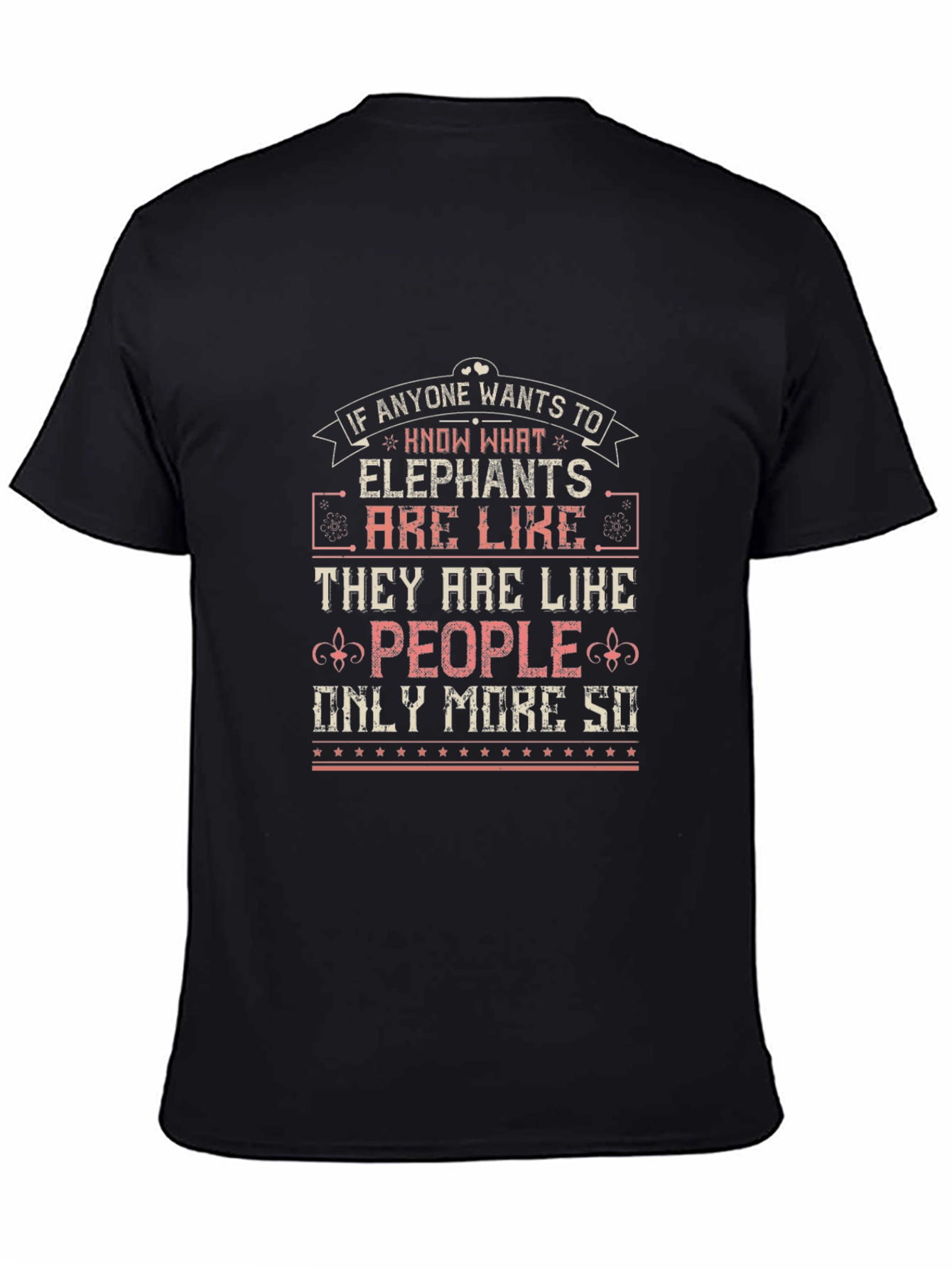 Elephant People Funny Graphic T-Shirt