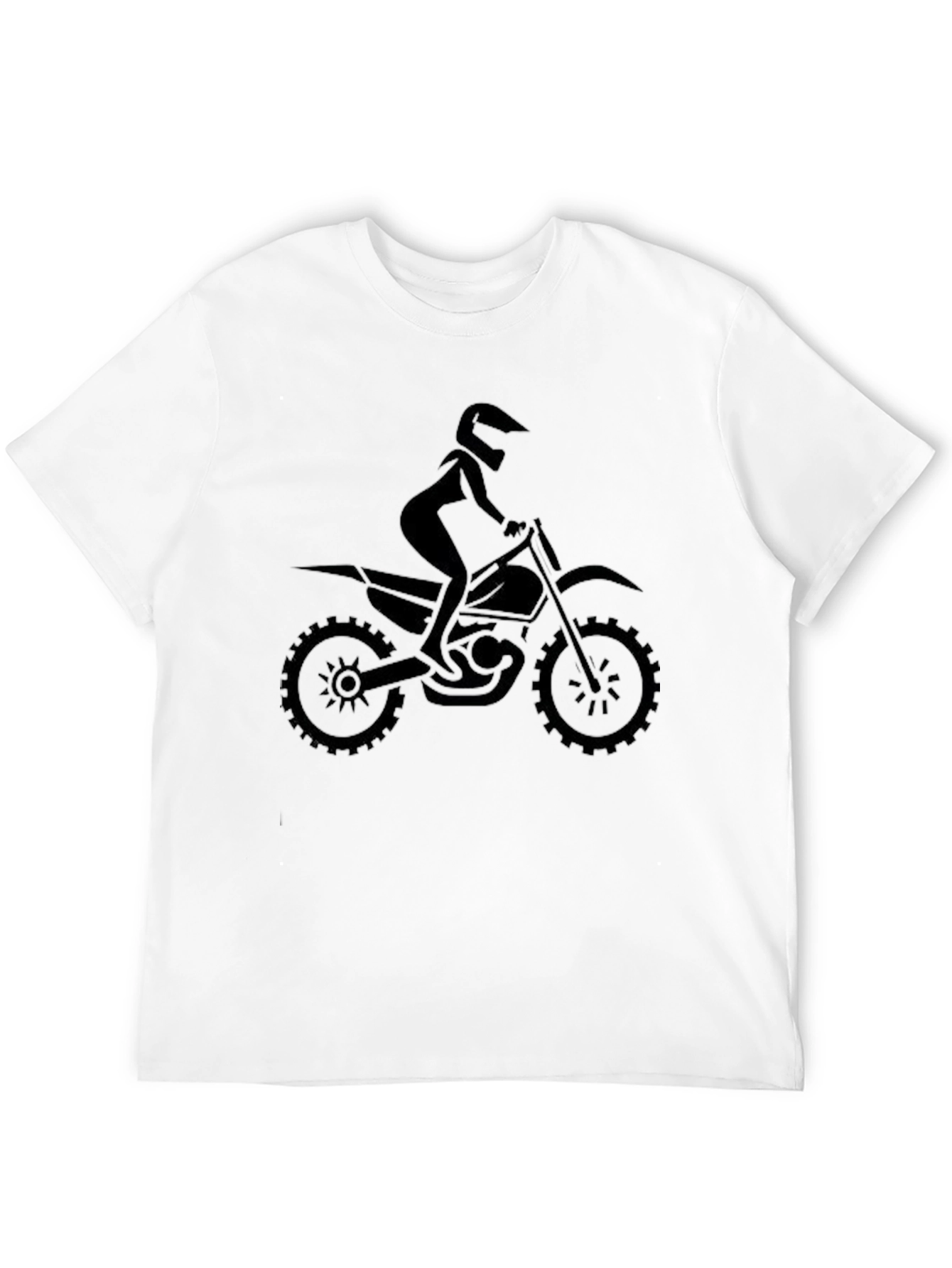 Black Motocross Rider T-Shirt