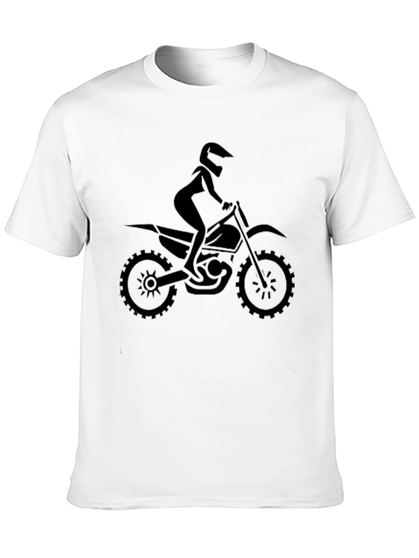 Black Motocross Rider T-Shirt
