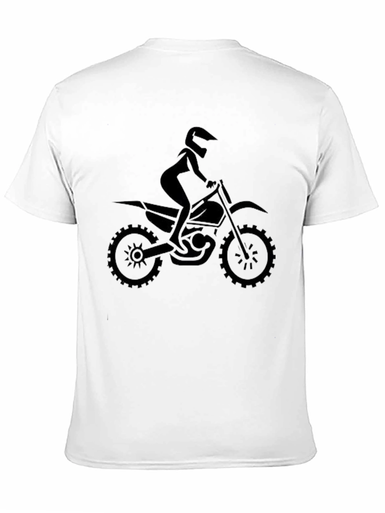 Black Motocross Rider T-Shirt