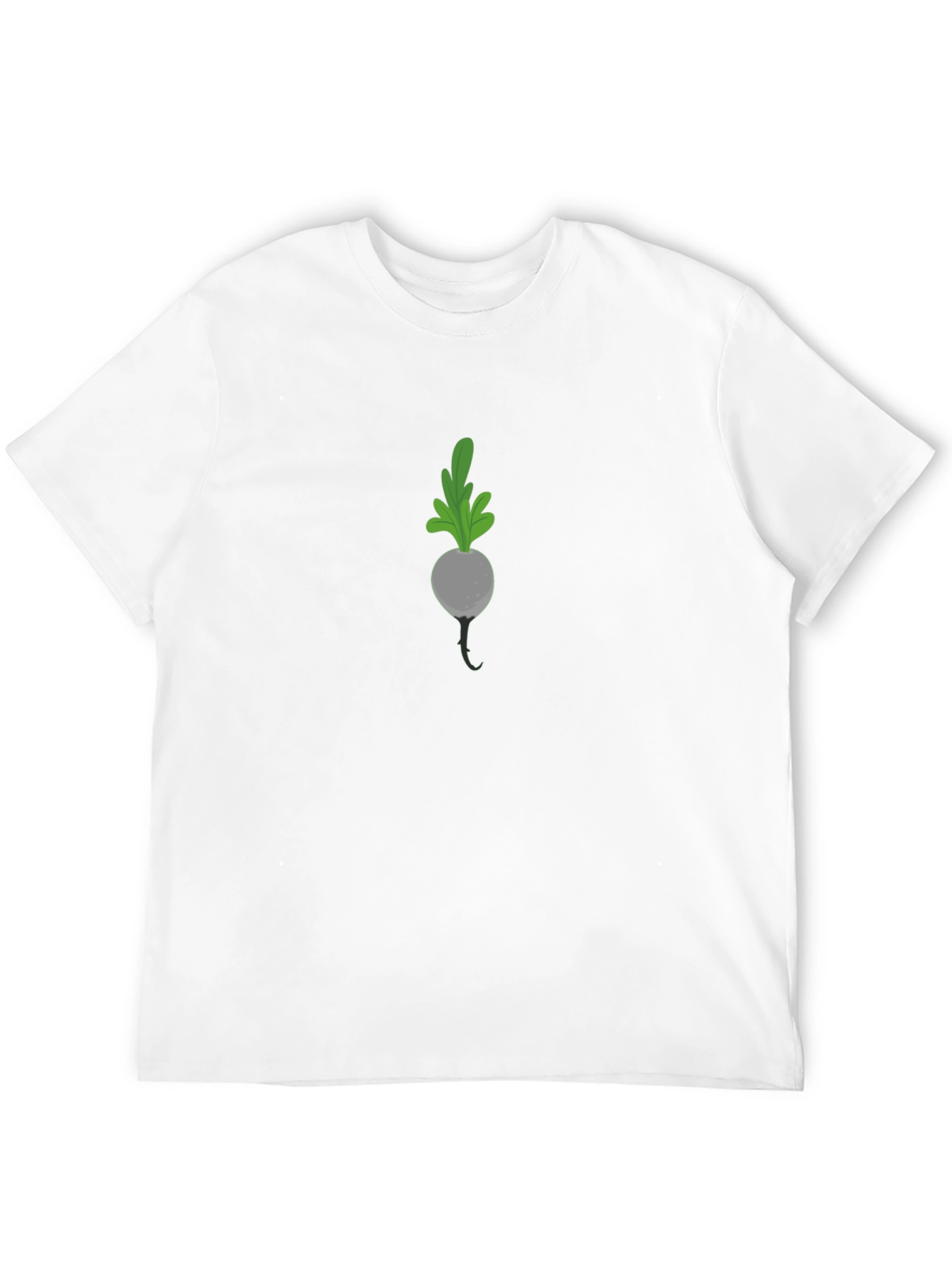 Radish Graphic Tee - Black Casual T-Shirt