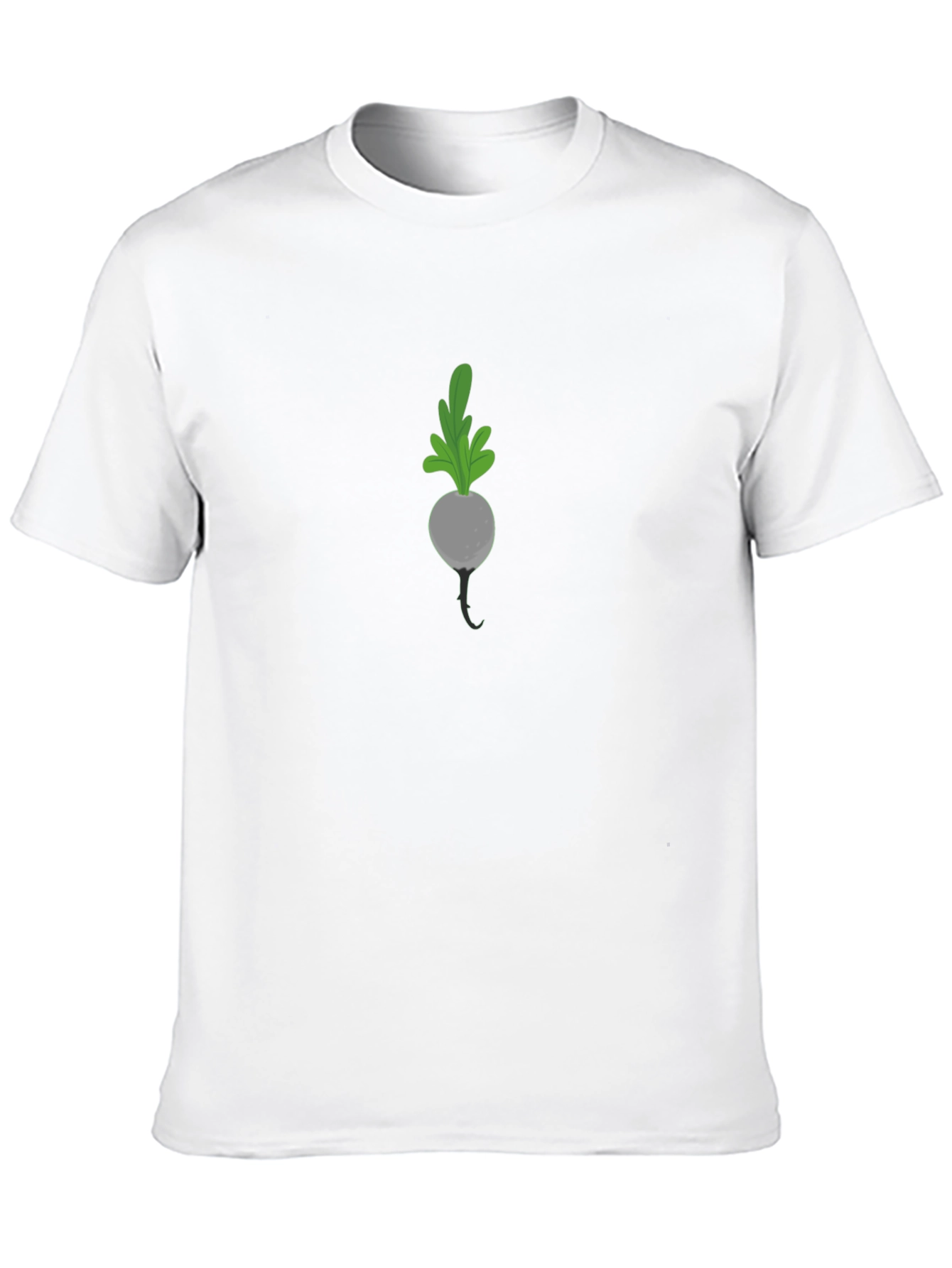 Radish Graphic Tee - Black Casual T-Shirt