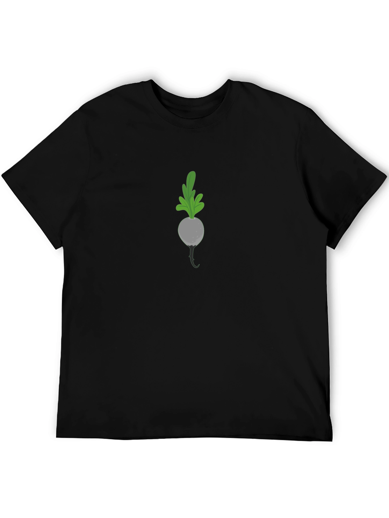 Radish Graphic Tee - Black Casual T-Shirt