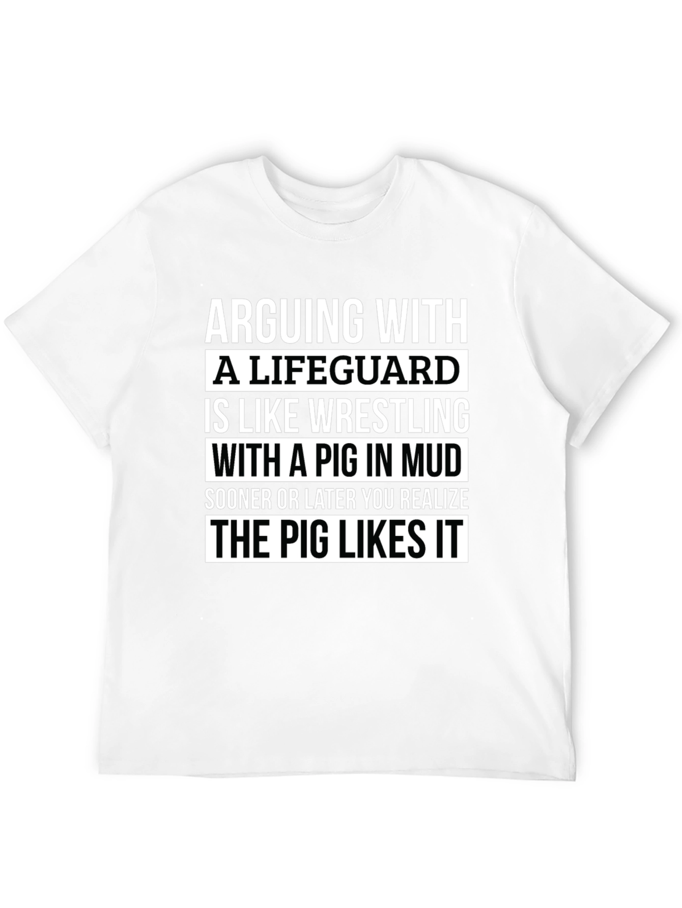 Arguing with a Lifeguard T-Shirt - Funny Saying