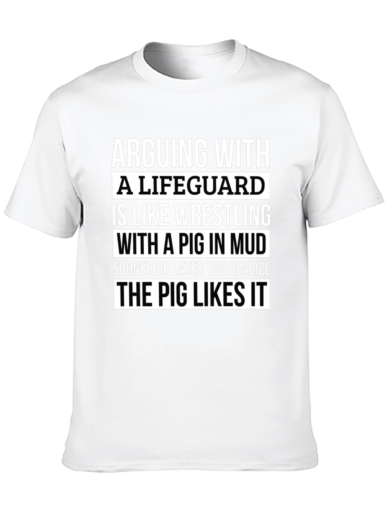 Arguing with a Lifeguard T-Shirt - Funny Saying