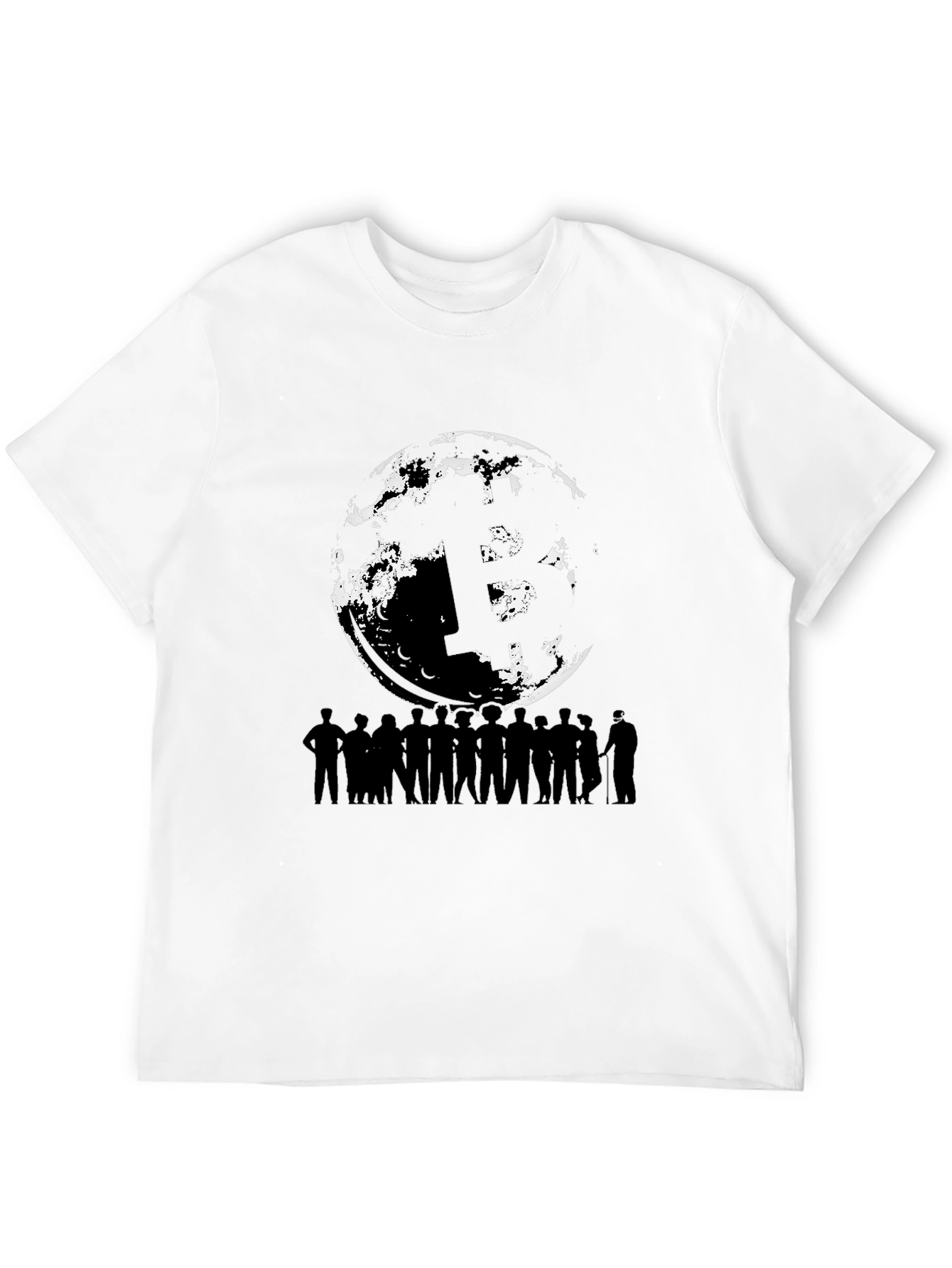 Bitcoin HODL Moon Graphic T-Shirt