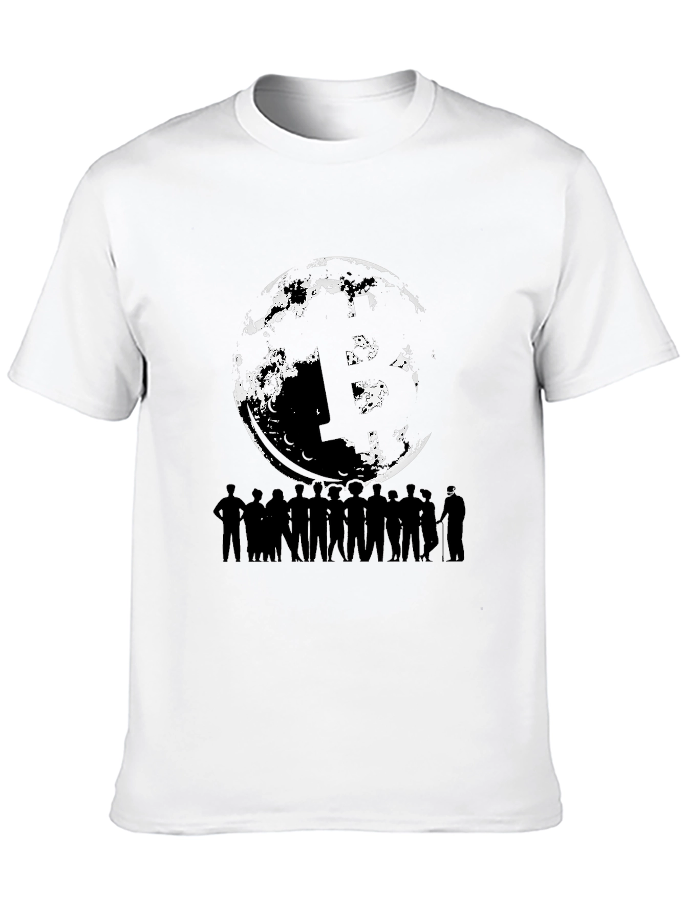 Bitcoin HODL Moon Graphic T-Shirt