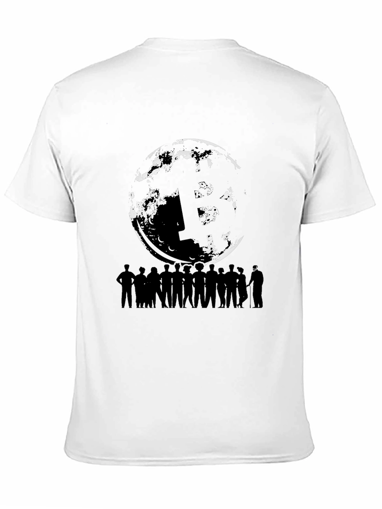 Bitcoin HODL Moon Graphic T-Shirt
