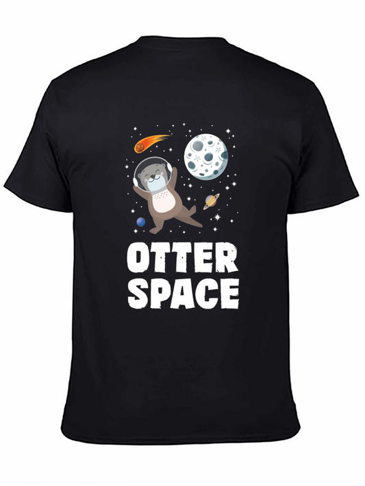 Otter Space T-Shirt - Astronaut Otter Tee