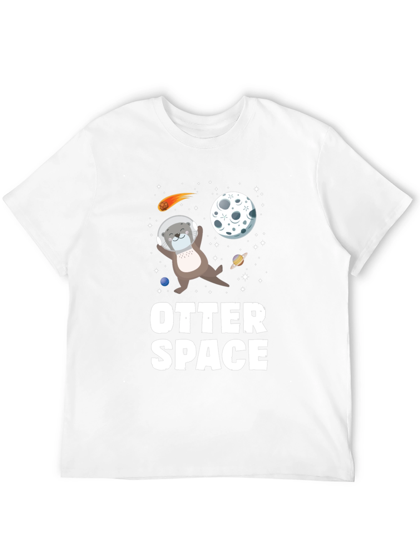 Otter Space T-Shirt - Astronaut Otter Tee