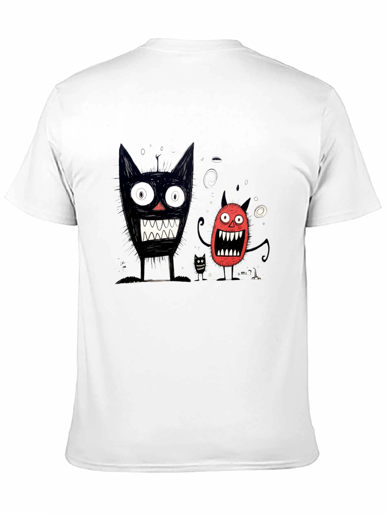 Monster Graphic Black T-Shirt