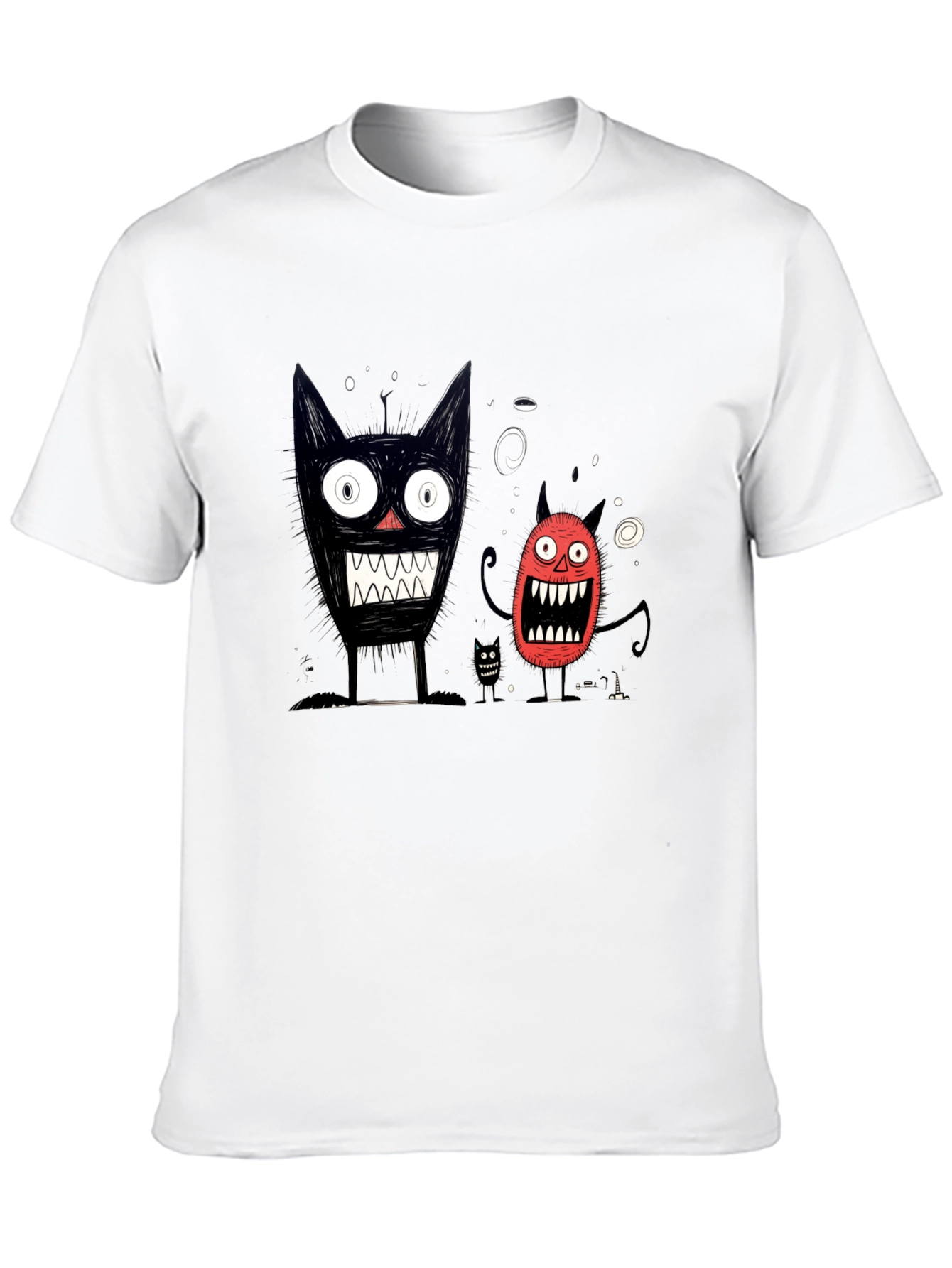 Monster Graphic Black T-Shirt