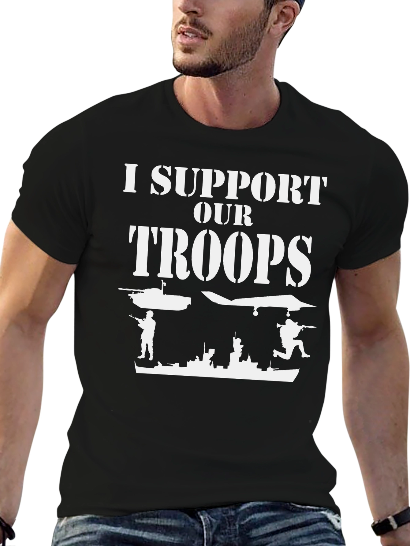 I Support Our Troops Graphic Tee