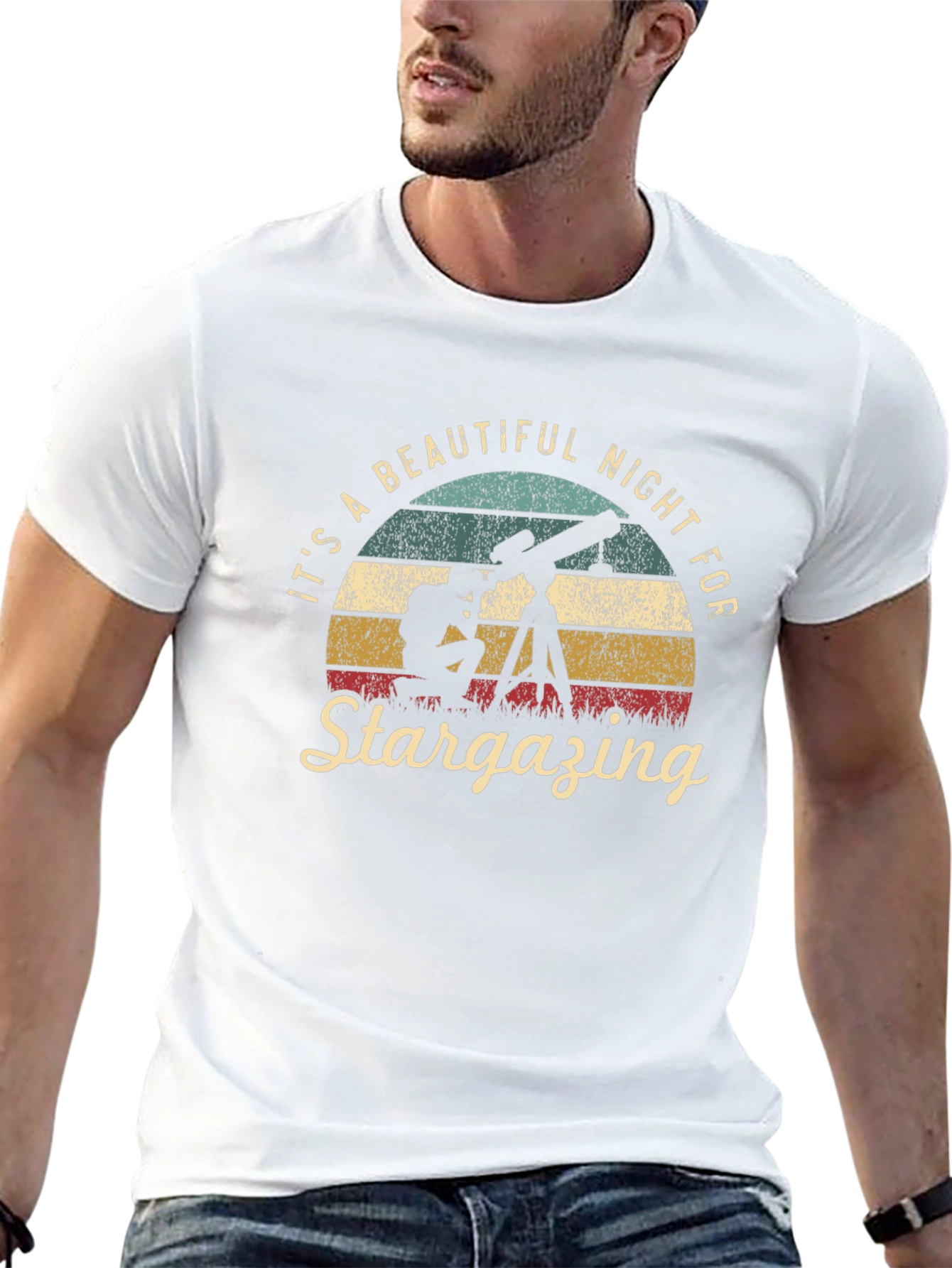 Stargazing T-Shirt - Beautiful Night Sky Tee