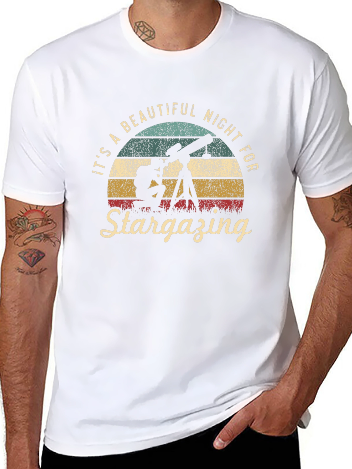 Stargazing T-Shirt - Beautiful Night Sky Tee