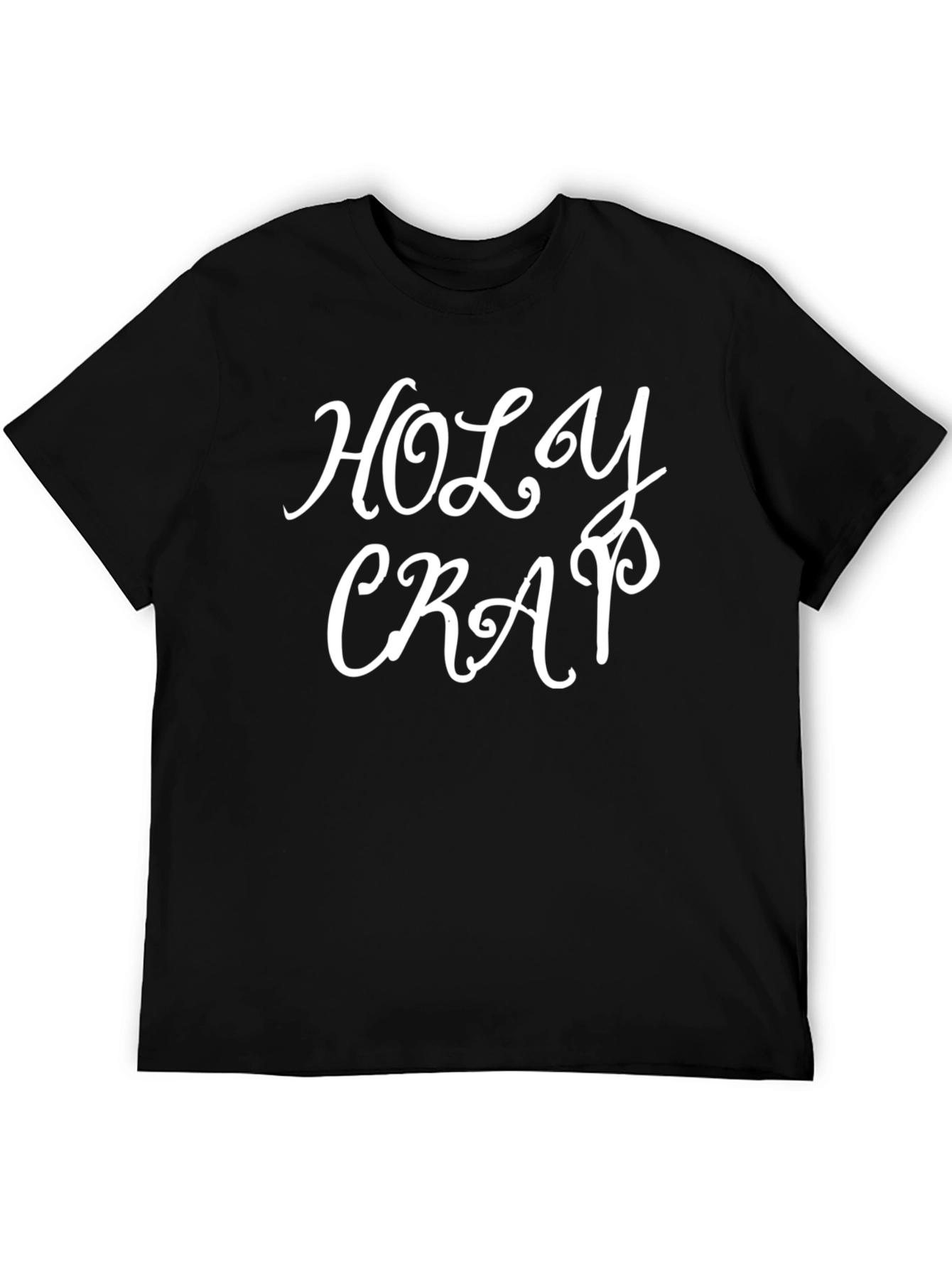 Holy Crap Graphic Tee - Black Crewneck T-Shirt