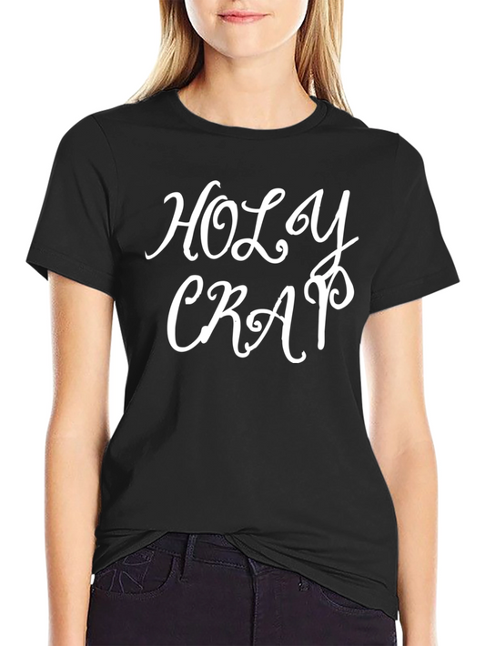 Holy Crap Graphic Tee - Black Crewneck T-Shirt
