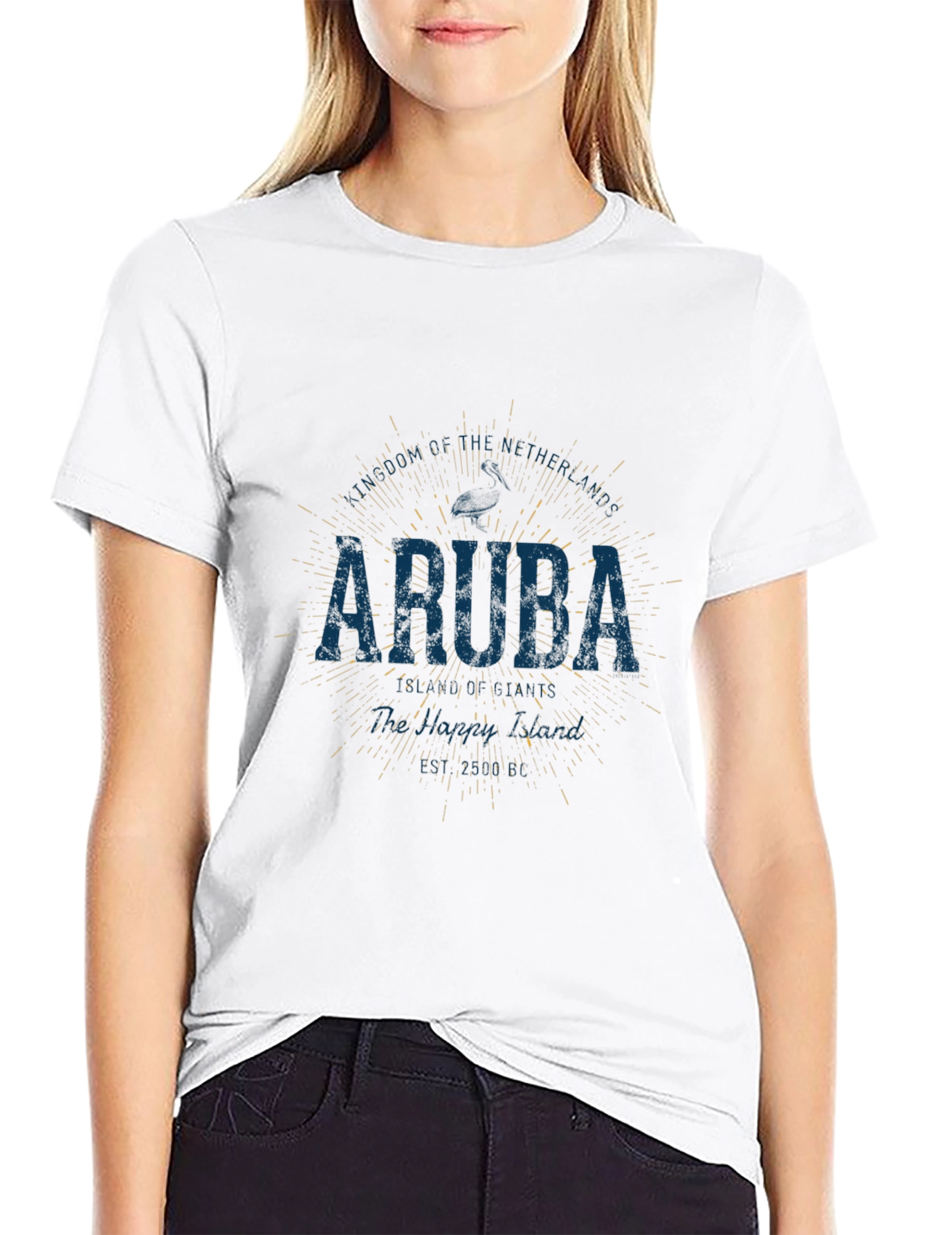 Aruba Graphic Print Crew Neck T-Shirt