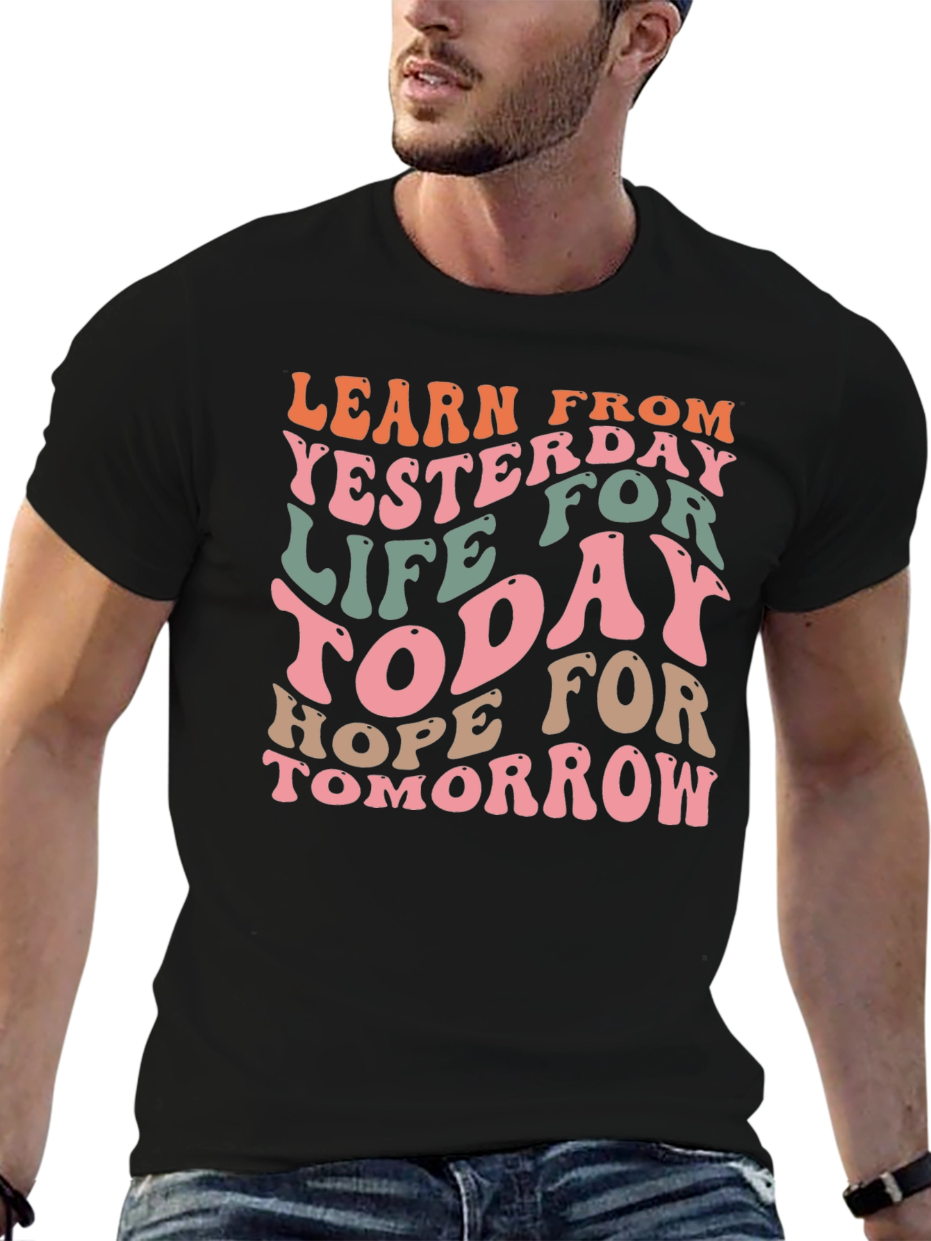 Retro Learn From Yesterday Graphic T-Shirt