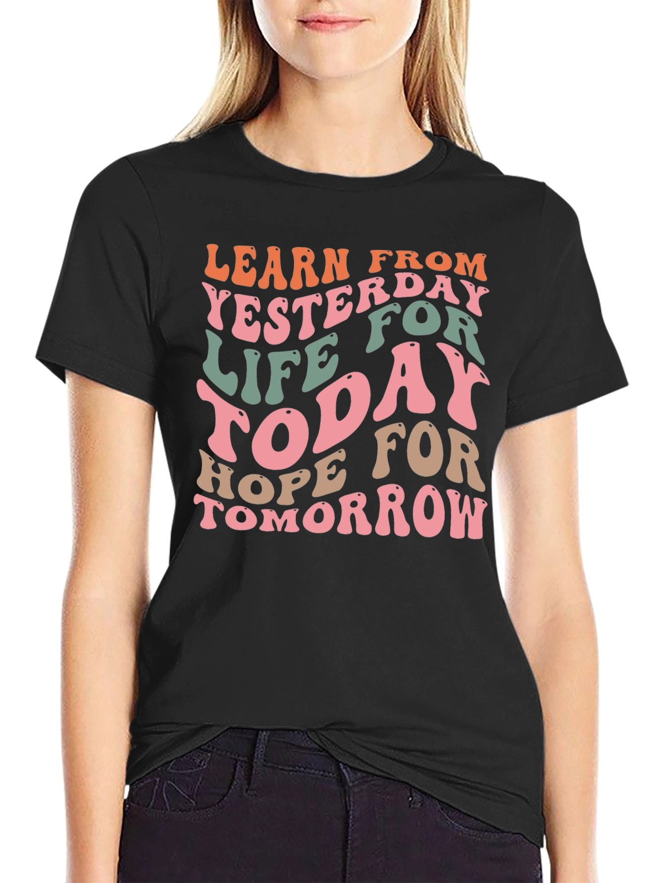 Retro Learn From Yesterday Graphic T-Shirt