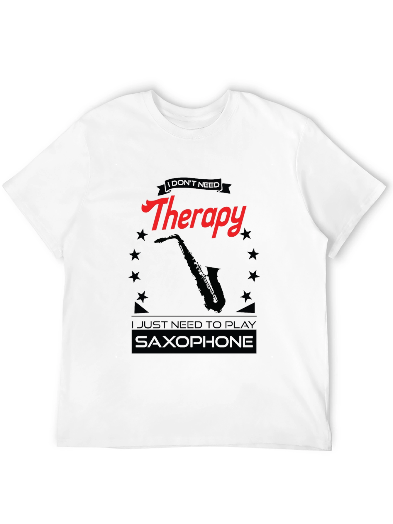 Therapy Saxophone Black T-Shirt