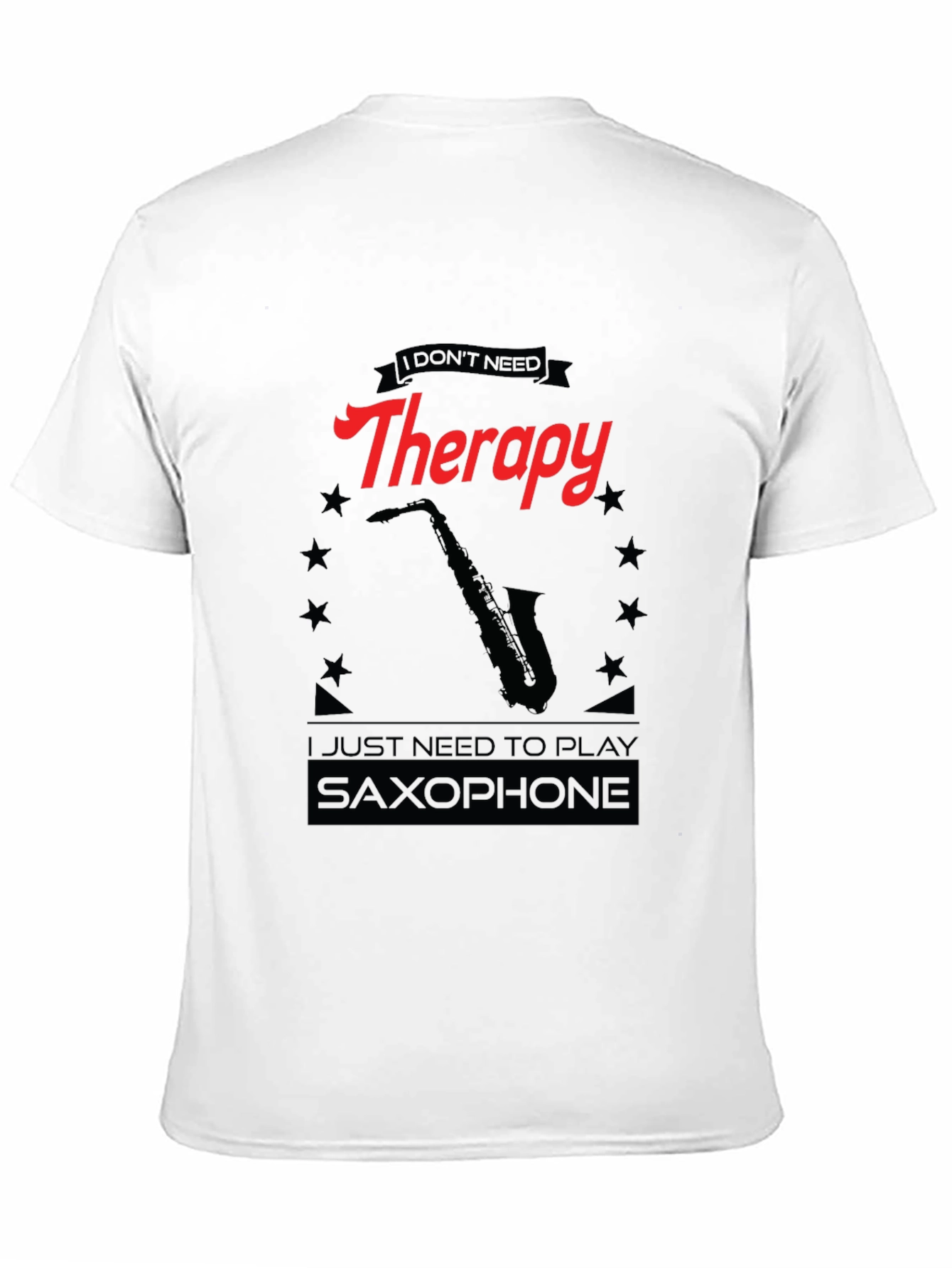 Therapy Saxophone Black T-Shirt