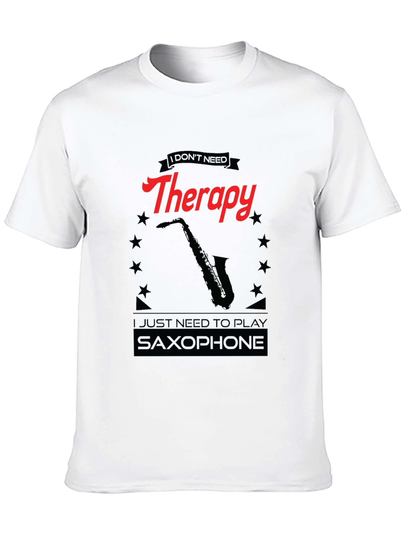 Therapy Saxophone Black T-Shirt