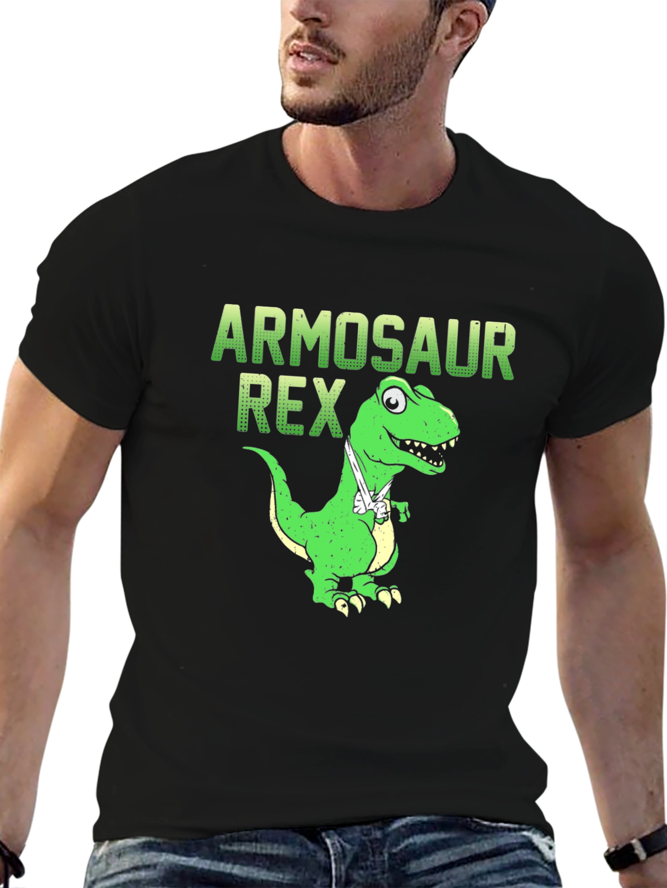 Armosaur Rex T-Shirt - Funny Dinosaur Tee