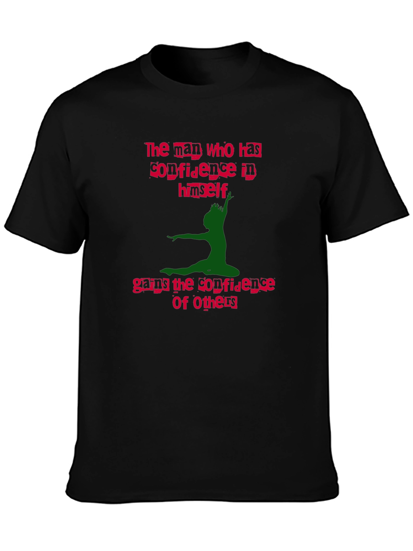 Confidence Graphic Tee - Mens Black T-Shirt