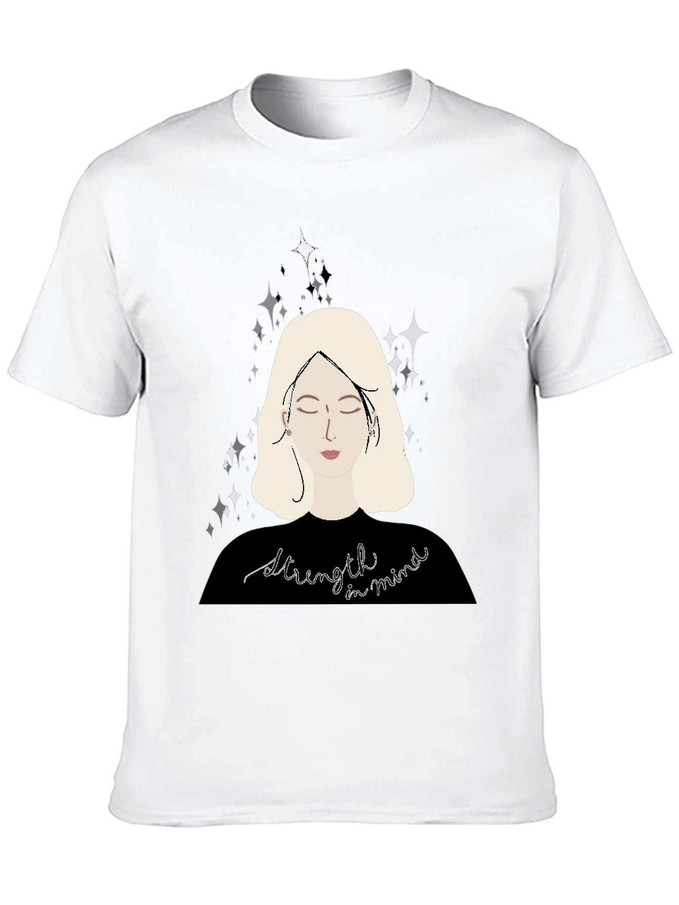 Strength in Mind Graphic Tee - Stylish Black T-Shirt