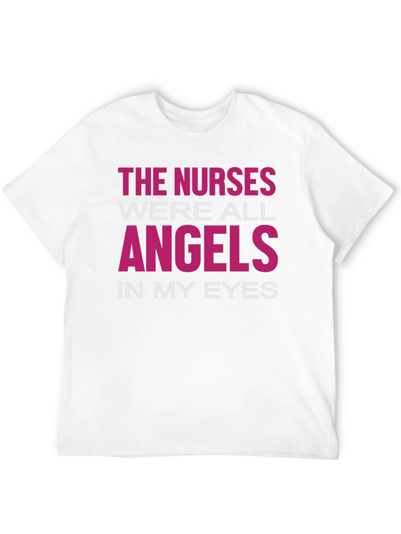 Nurses Were Angels Graphic T-Shirt - Black