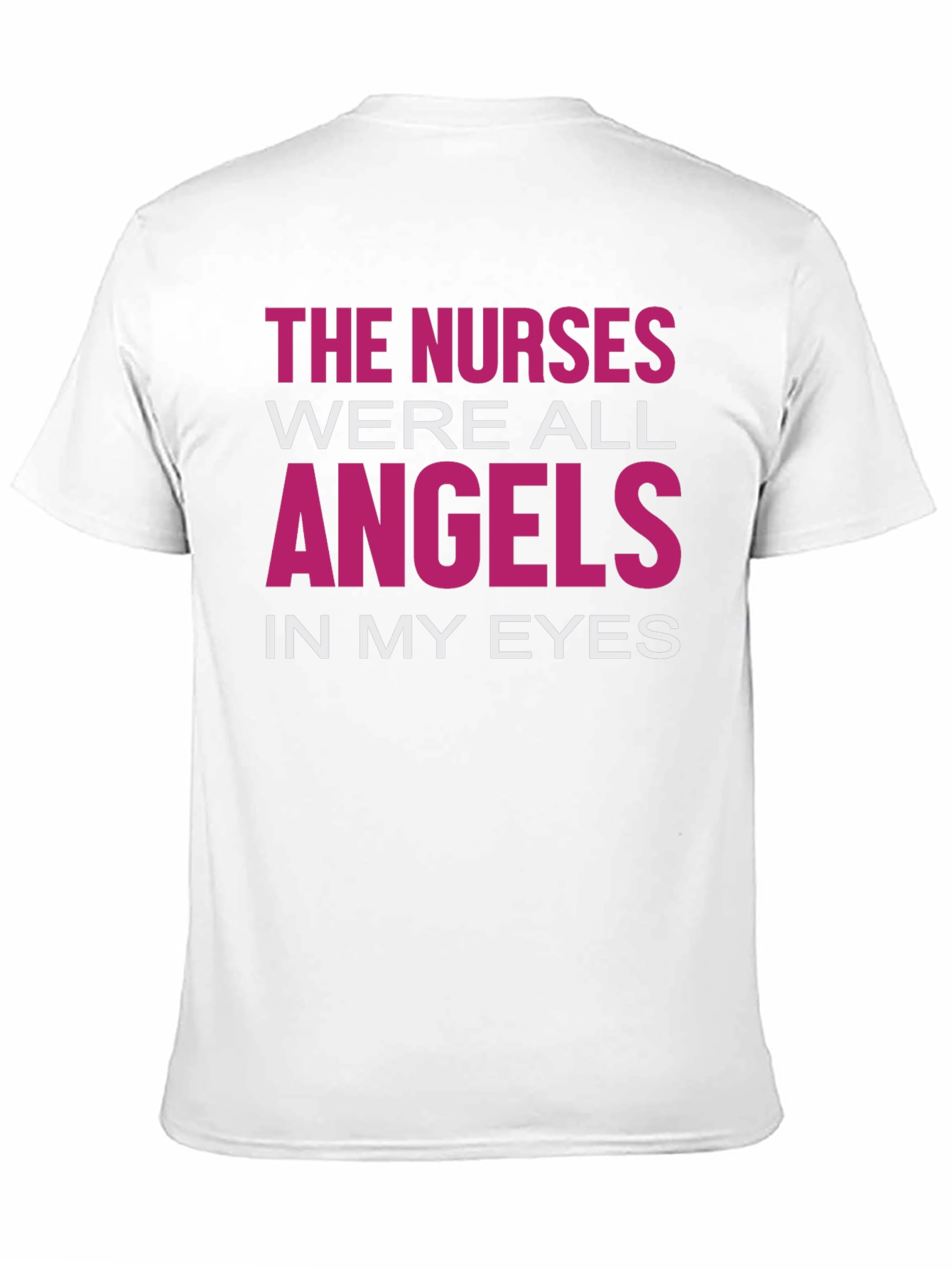 Nurses Were Angels Graphic T-Shirt - Black