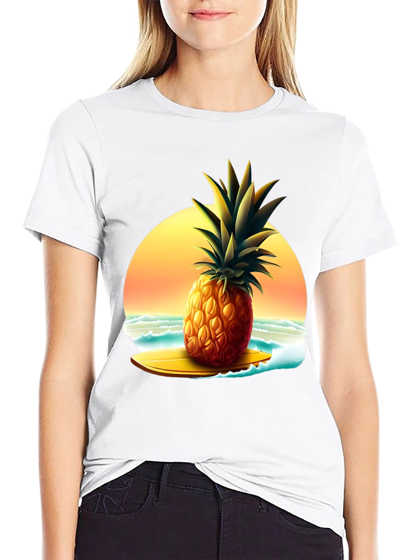 Tropical Pineapple Surf T-Shirt