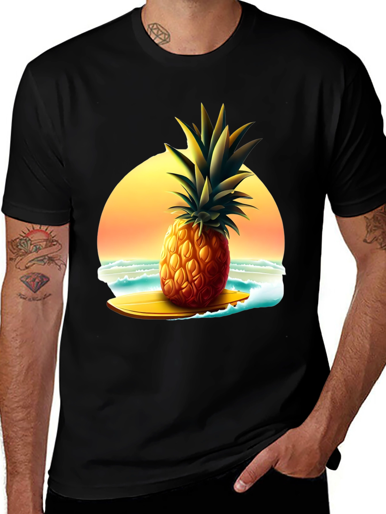 Tropical Pineapple Surf T-Shirt