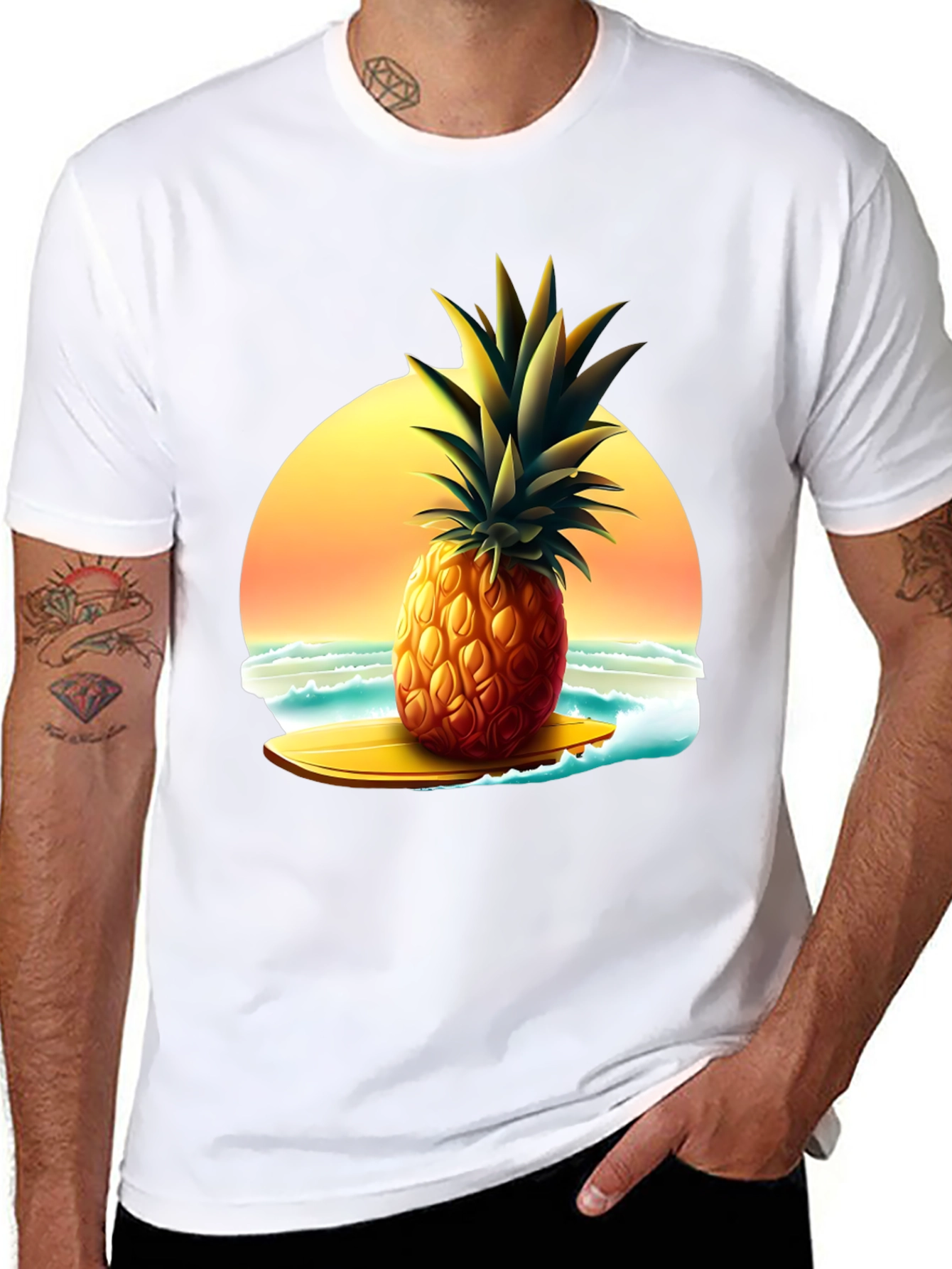 Tropical Pineapple Surf T-Shirt