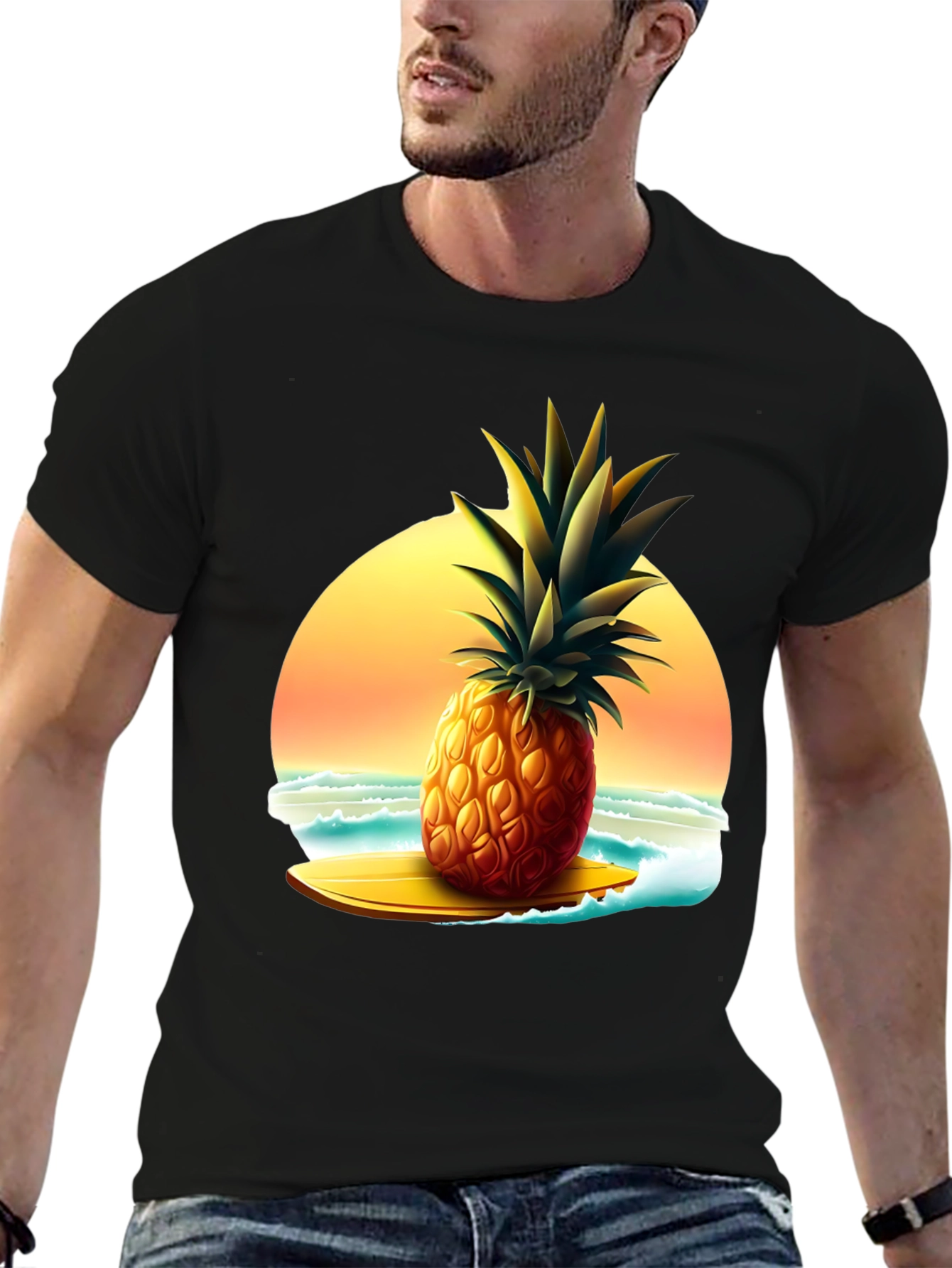 Tropical Pineapple Surf T-Shirt