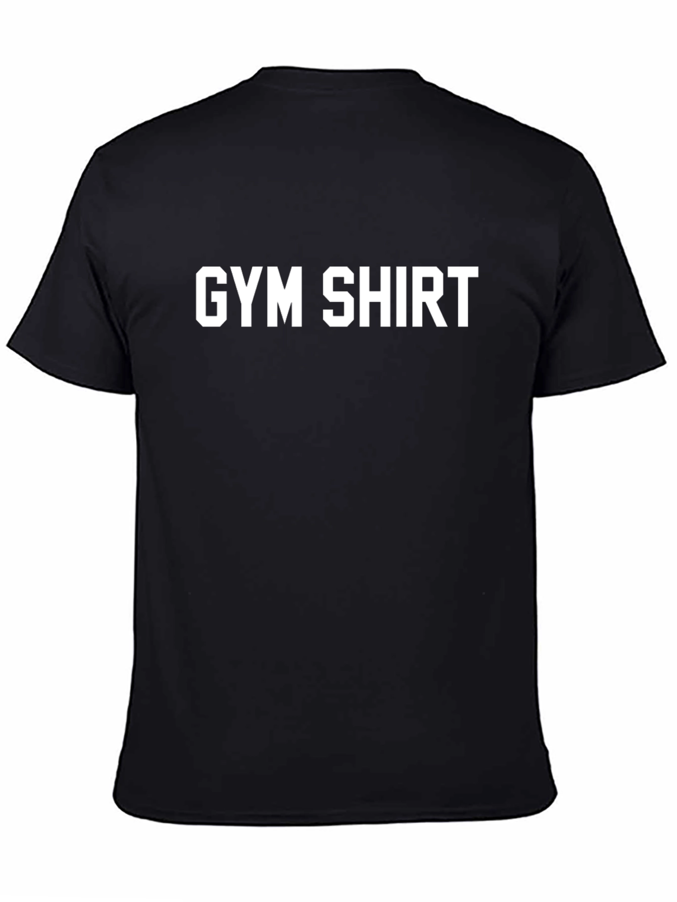 Gym Shirt - Mens Black Workout Tee