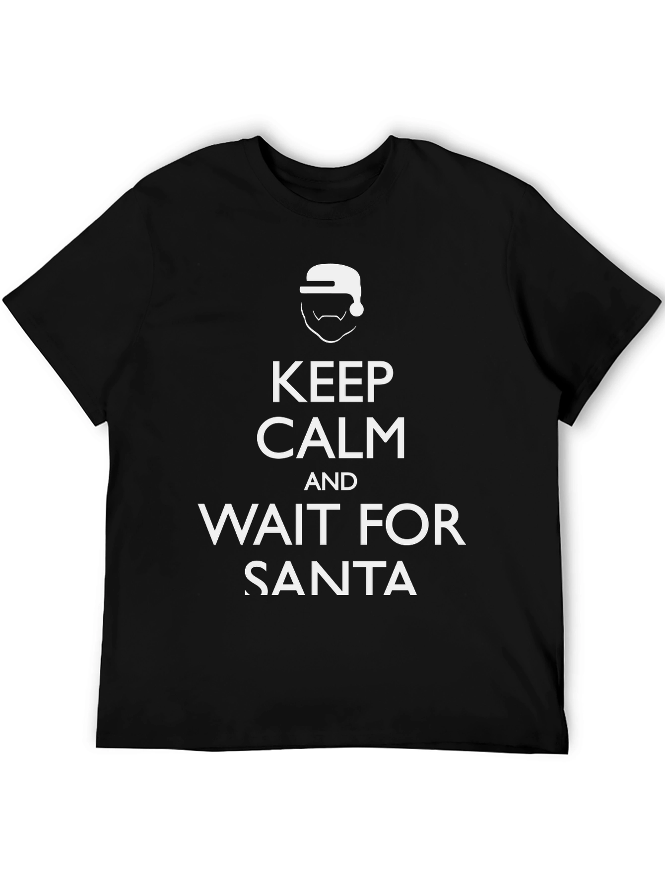Keep Calm and Wait For Santa Tee