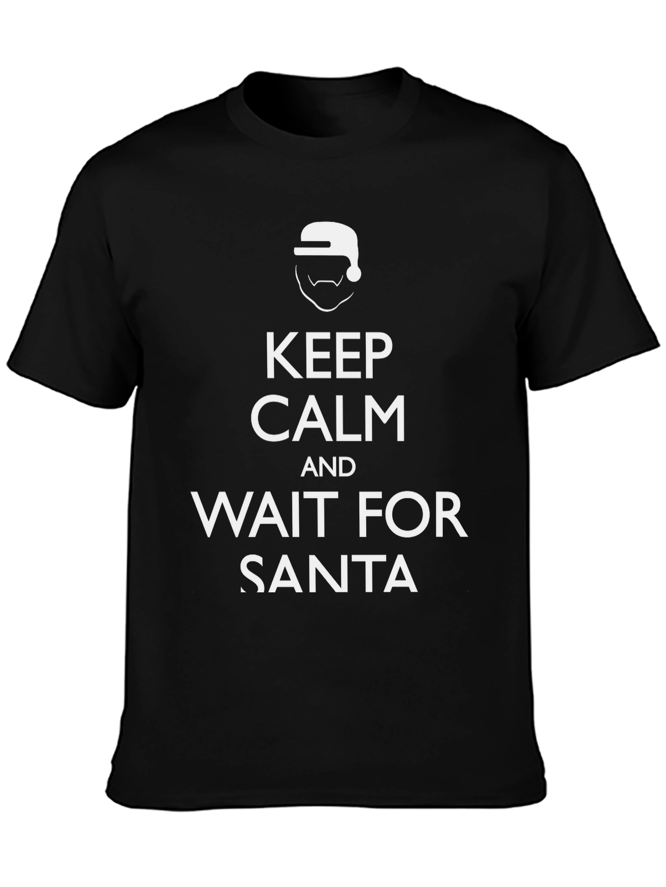 Keep Calm and Wait For Santa Tee