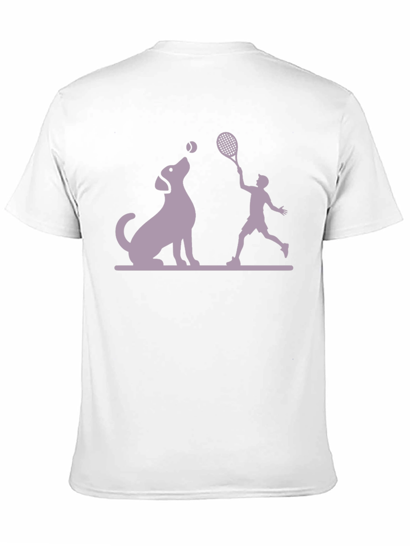 Dog & Tennis Player Graphic Tee