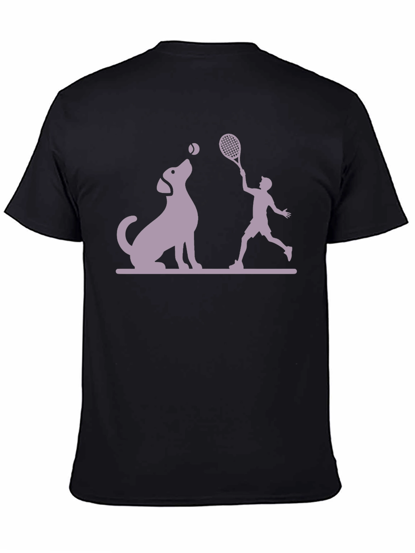 Dog & Tennis Player Graphic Tee