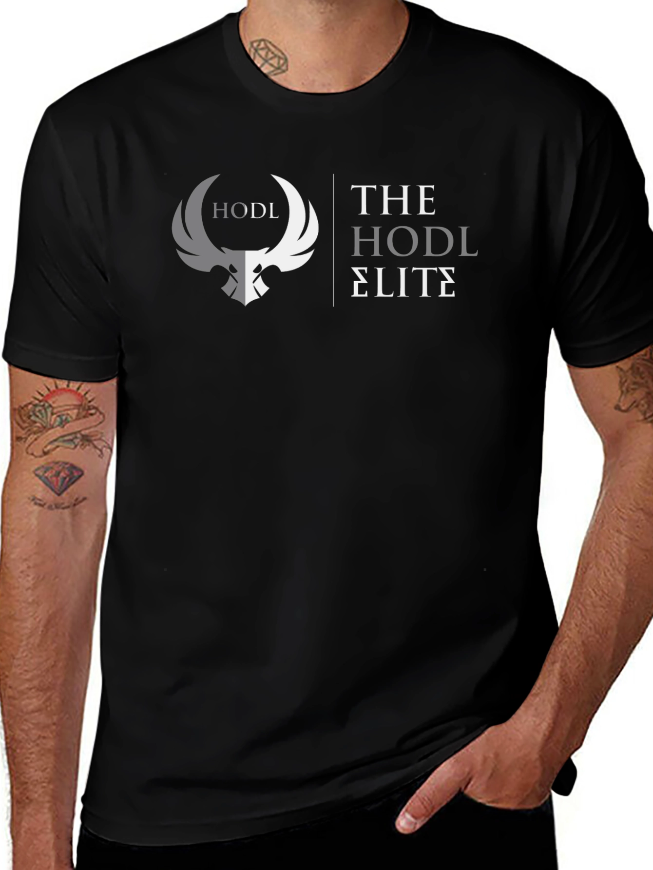 HODL Elite Graphic Tee - Crypto Inspired Design