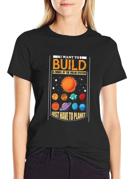 Solar System Model T-Shirt: Astronomy Gift for Space Lovers